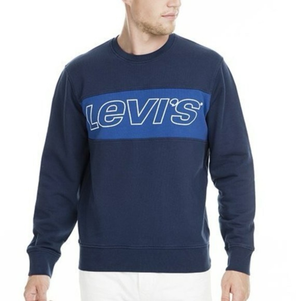 Levi's Men's Navy Crewneck Sweater